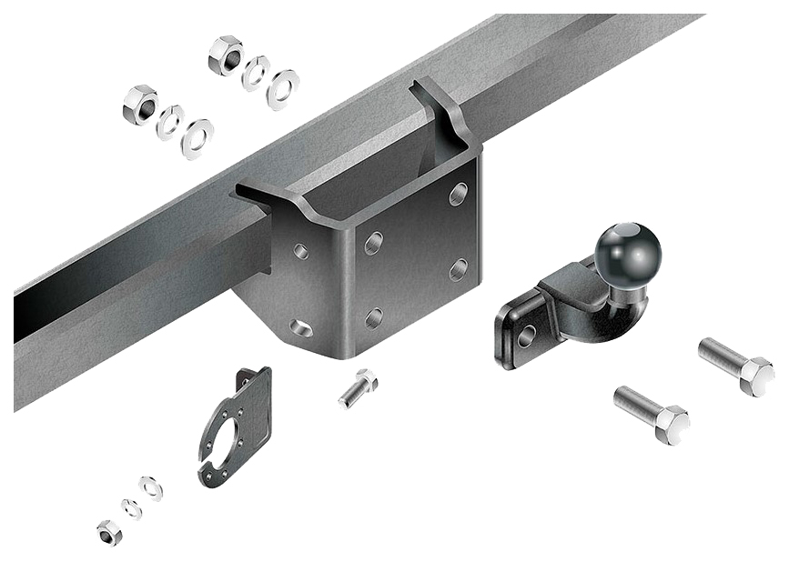 

Фаркоп на Nissan Patrol 2010-б/выреза в бампере.Тип:F., NS 31