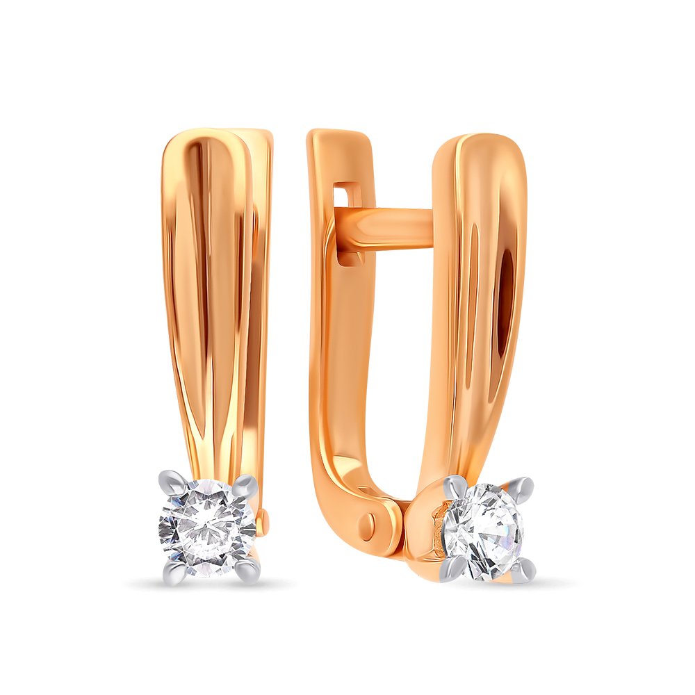 

Серьги из красного золота 585Gold 102006989, бриллиант, 102006989