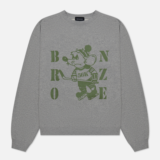 

Мужская толстовка Bronze 56k Rat Crew Neck серый, Размер S, Rat Crew Neck