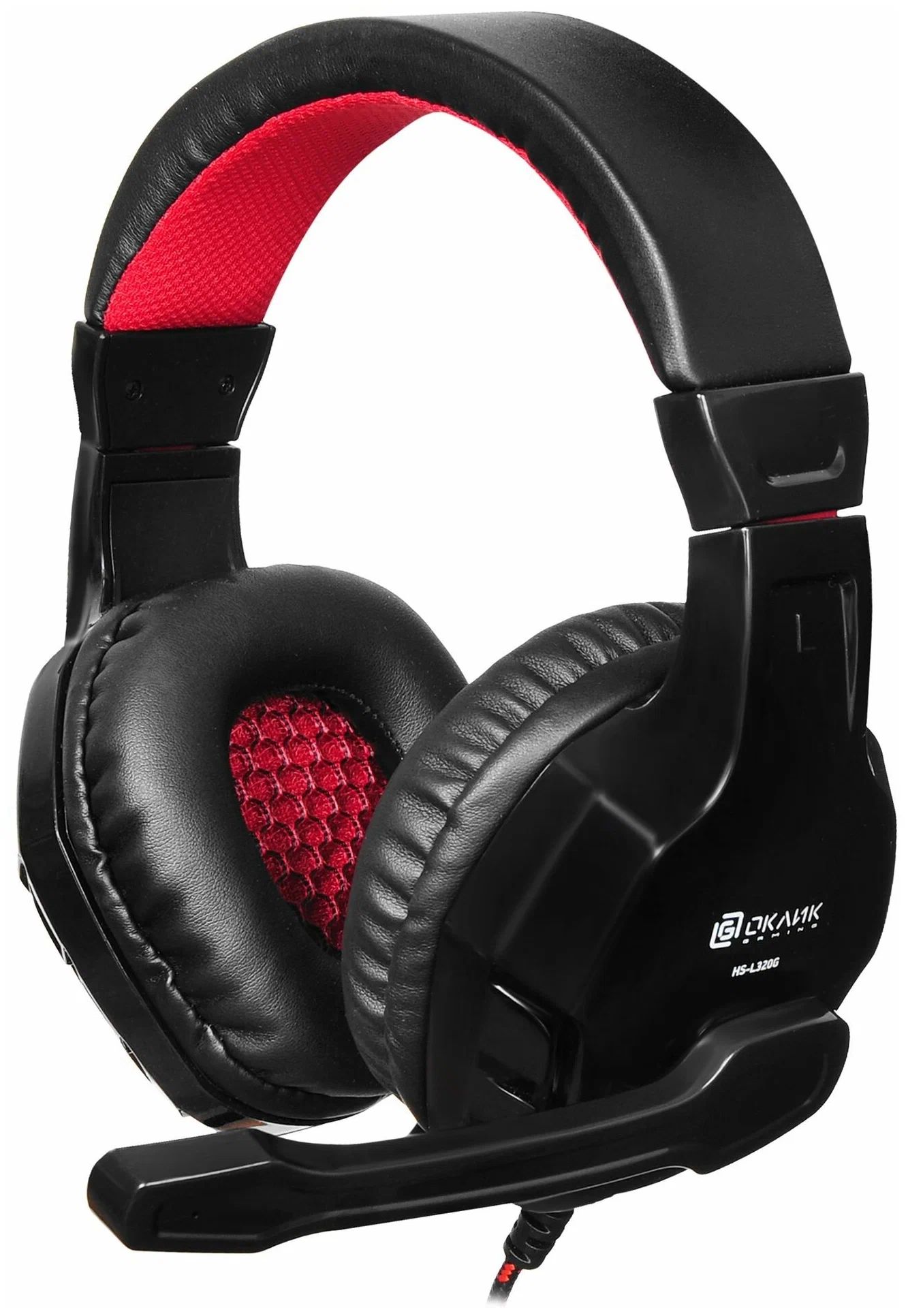 

Наушники с микрофоном Oklick HS-L320G черный (2.2м) мониторы (оголовье)
