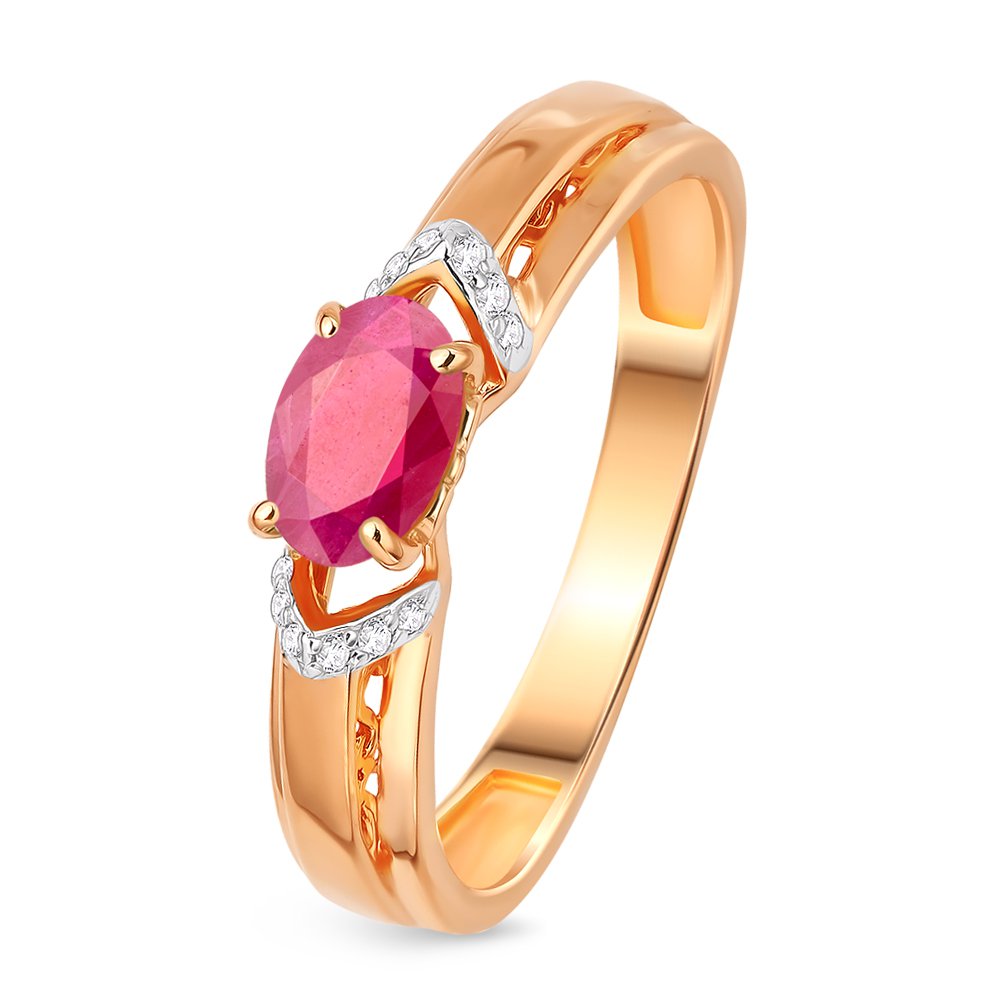 

Кольцо из красного золота с рубином/бриллиантом р.  585Gold 101011089, 101011089