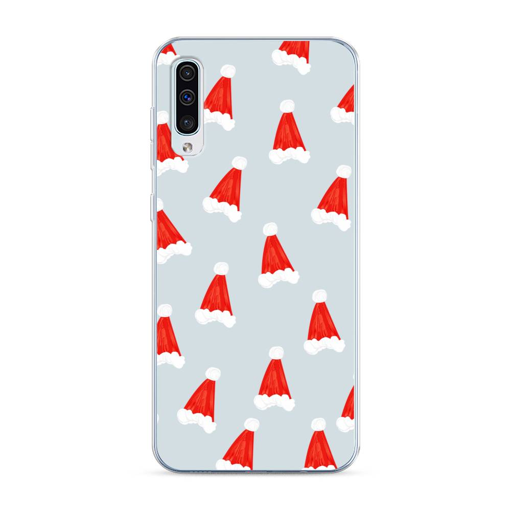 

Чехол на Samsung Galaxy A30s "Новогодние шапочки", Белый;красный;серый, 28850-5
