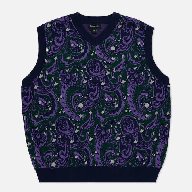 

Мужской жилет Bronze 56k Paisley зелёный, Размер S, Зеленый, Paisley