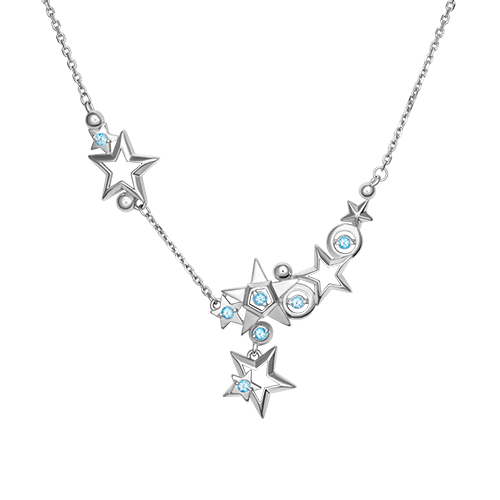 

Колье из серебра с топазом 45 см PLATINA jewelry 07-0243-00-201-0200-68, 07-0243-00-201-0200-68