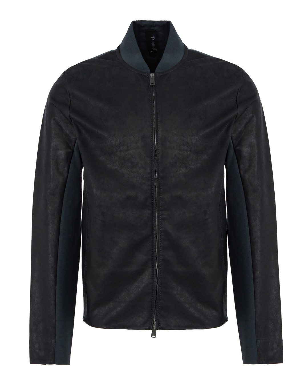 

Кожаная куртка мужская Transit TRQP252.BLACK серая L, TRQP252.BLACK