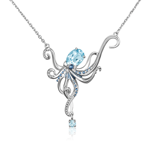 

Колье из серебра с топазом и эмалью 50 см PLATINA jewelry 07-0245-00-201-0200-69, 07-0245-00-201-0200-69_p