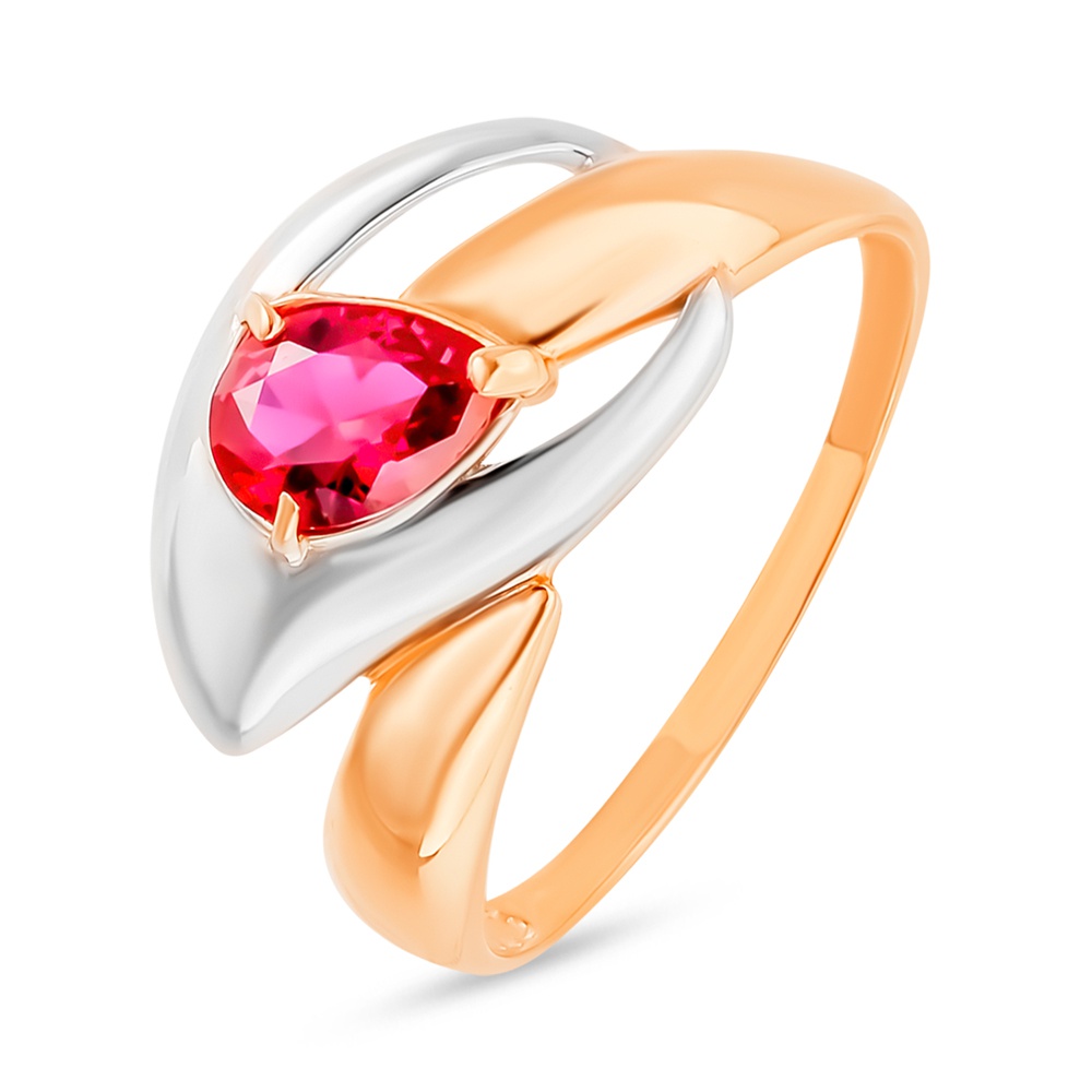 

Кольцо из красного золота с рубином искусственным р.  585Gold 101014097, 101014097