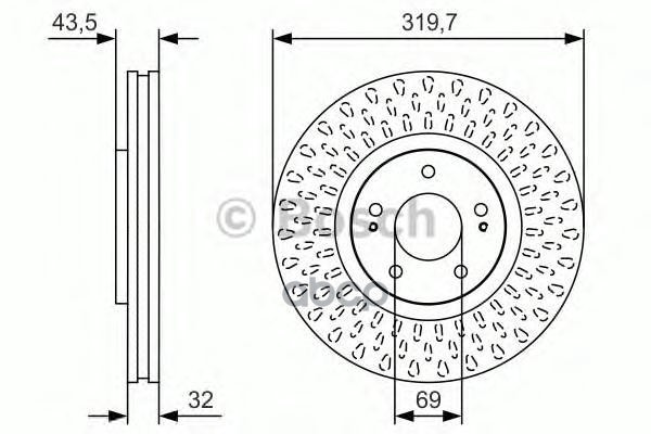 

Диск Тормозной Передний Mitsubishi Lancer (Ck) 96-03 0986479T01