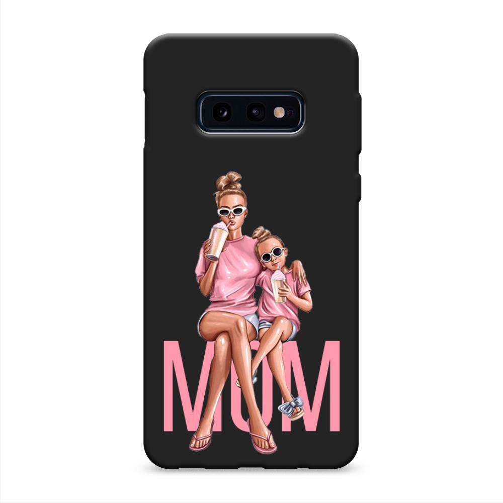 фото Матовый силиконовый чехол "lovely mom" на samsung galaxy s10e awog