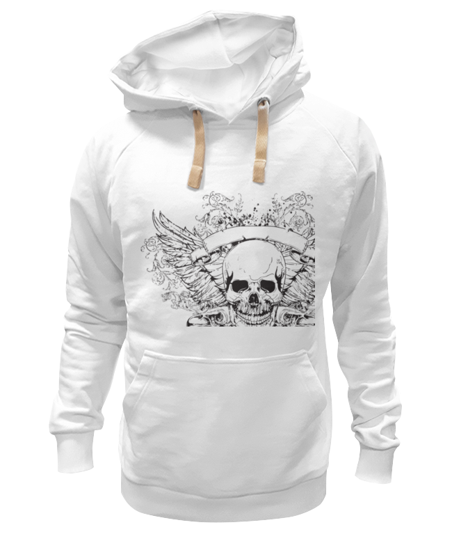 

Худи унисекс Printio Череп белое S, Белый, Череп