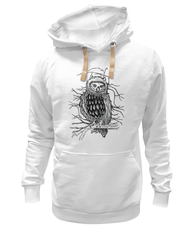 

Худи унисекс Printio Nightowl белое S, Белый, Nightowl