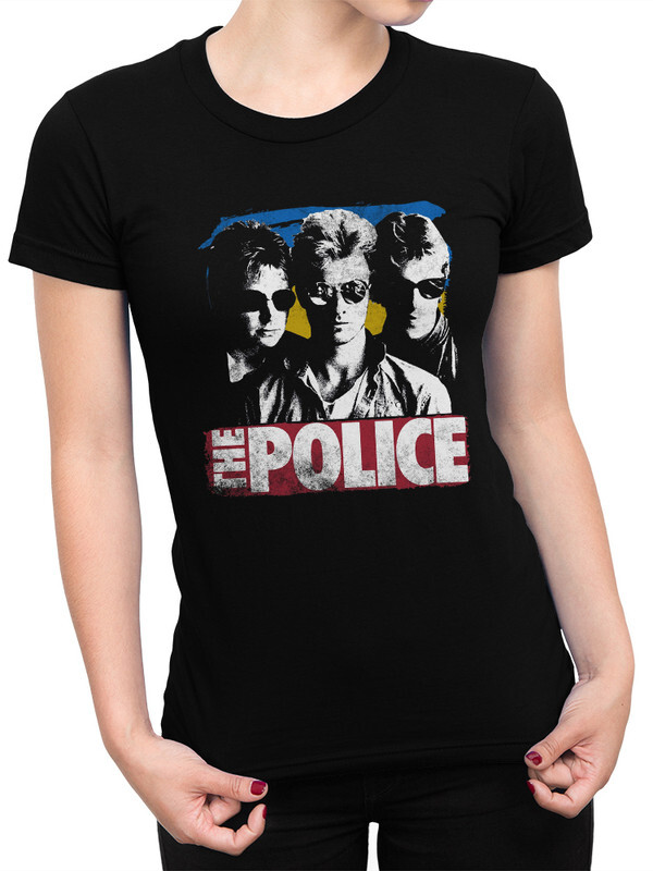 фото Футболка женская design heroes the police черная xs