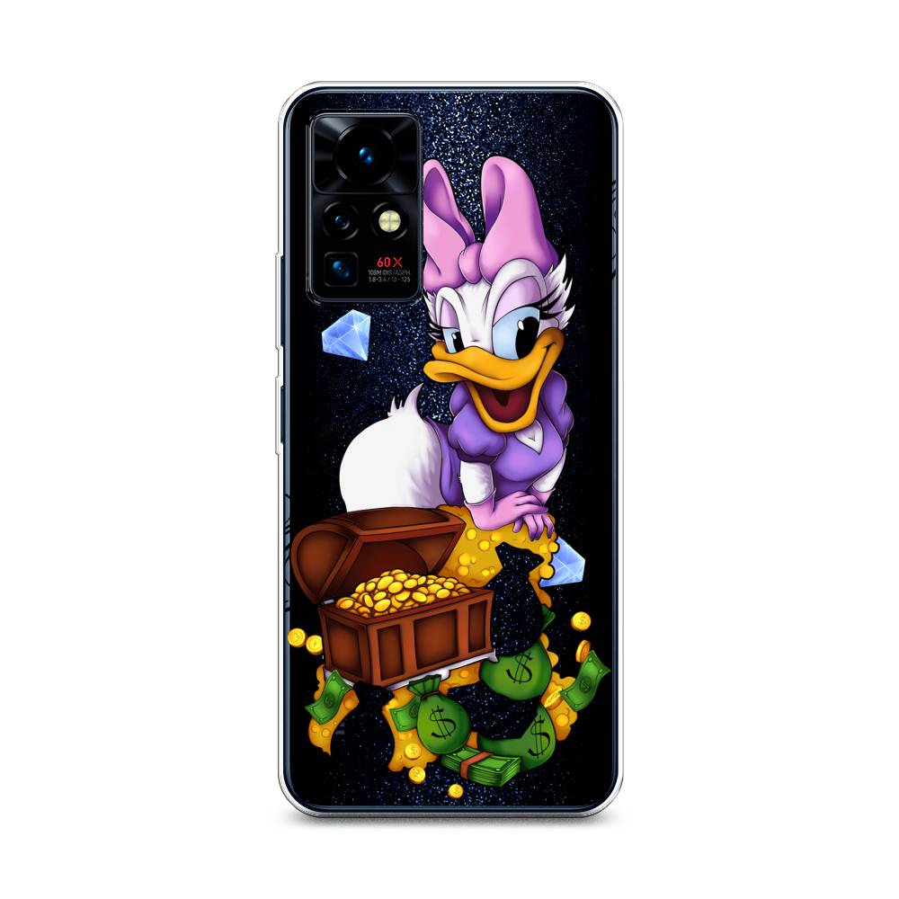 

Чехол на Infinix Zero X Pro "Rich Daisy Duck", Коричневый;белый;фиолетовый, 3101150-6