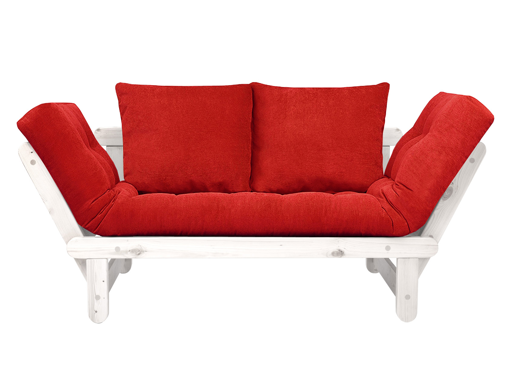 фото Диван-кровать андерсон сламбер, белая эмаль/красный