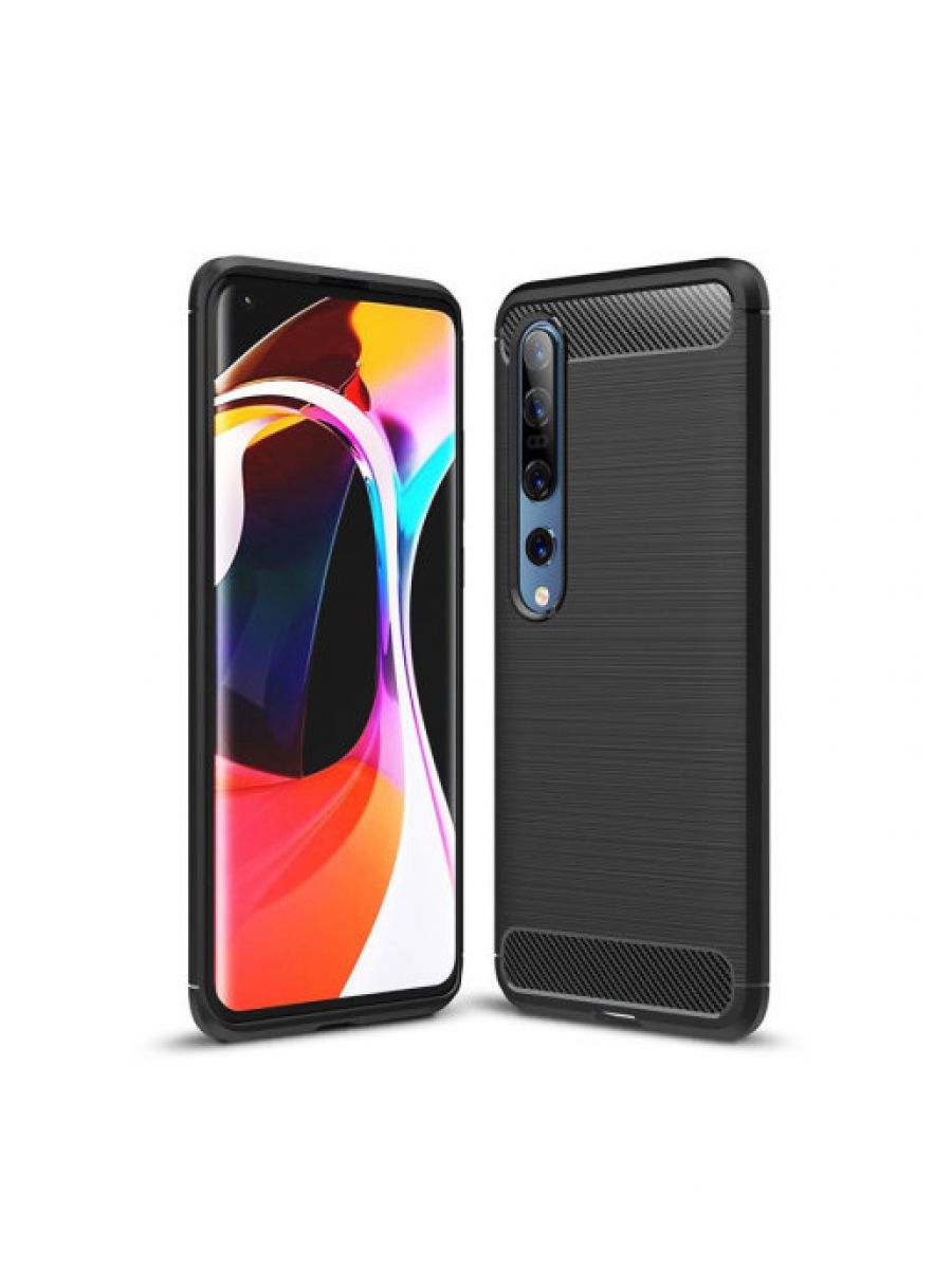 

Чехол Carbon для смартфона Xiaomi Mi 10 Черный
