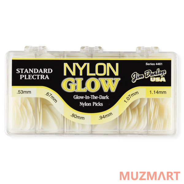 

Dunlop 4461 Nylon Glow Display Коробка с медиаторами, Белый
