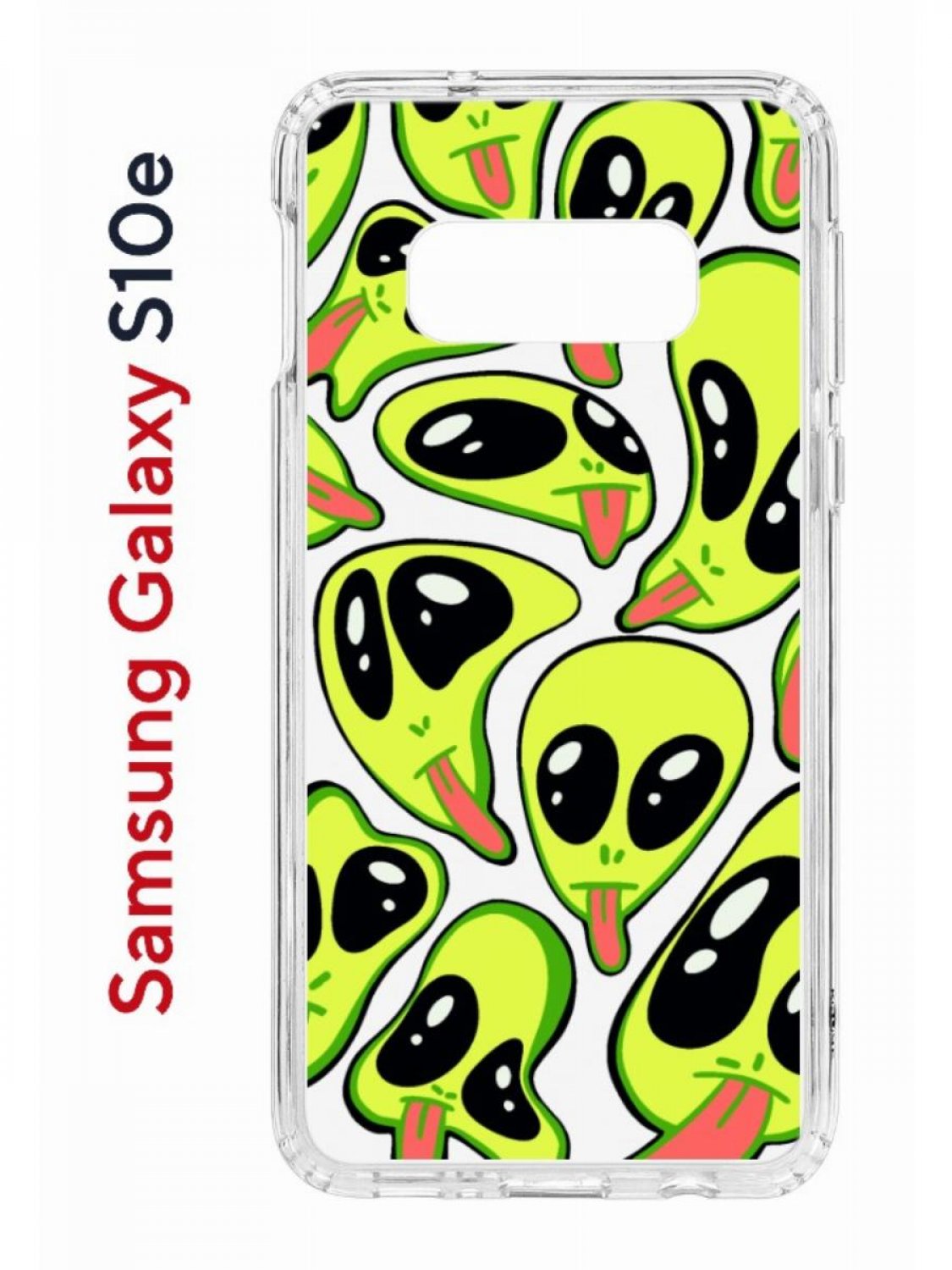 

Чехол на Samsung S10e Kruche Print Инопланетянин,противоударный бампер с принтом, Прозрачный;зеленый;черный;розовый, Самсунг Галакси с10е