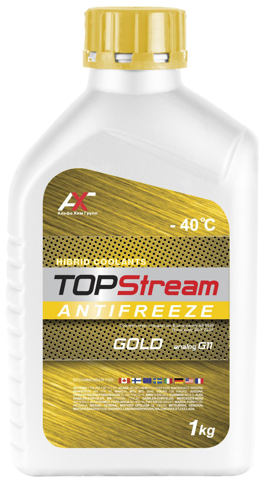 фото Ант. top stream gold -30 1 кг (канистра прозрачная) ats30g0001 top strеаm