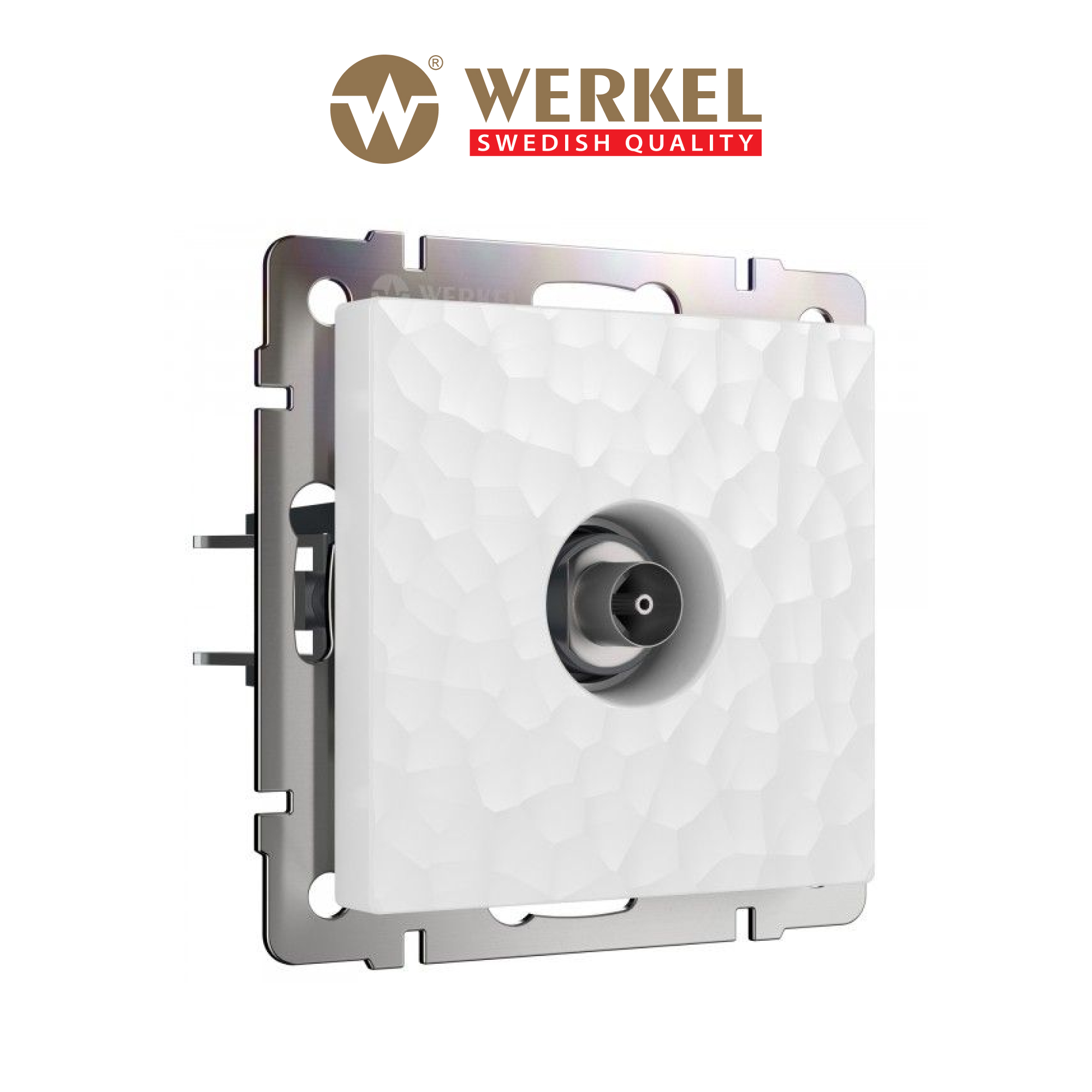 

Встраиваемая ТВ-розетка оконечная Werkel Hammer W1283001 белый, ТВ-розетка оконечная