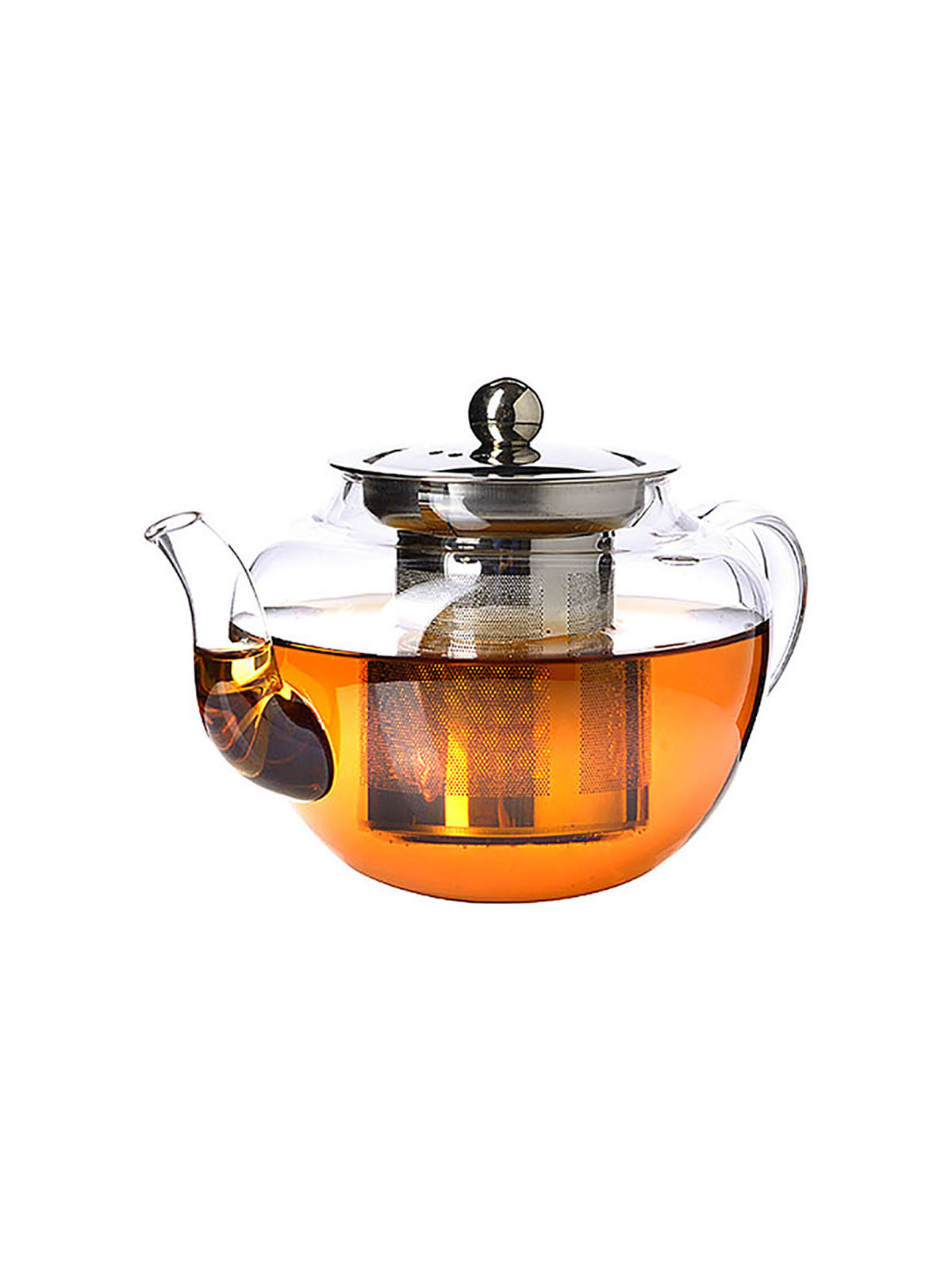 Чайник заварочный Loraine, стеклянный, с фильтром 600 мл