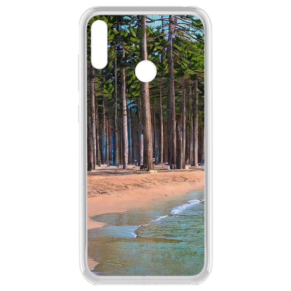 Чехол-накладка Krutoff Clear Case Сосновый пляж для Huawei Y7 (2019)