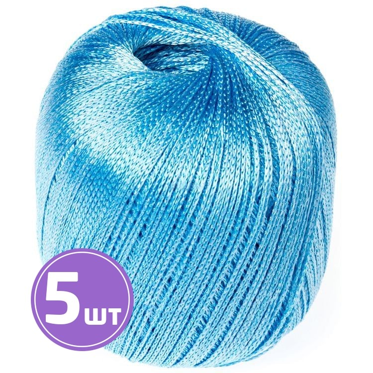 

Пряжа Семеновская Pigtail 493 аква 5 шт по 100 г, Голубой