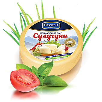 

Сыр Favorit Cheese Сулугуни 45% 320 г бзмж