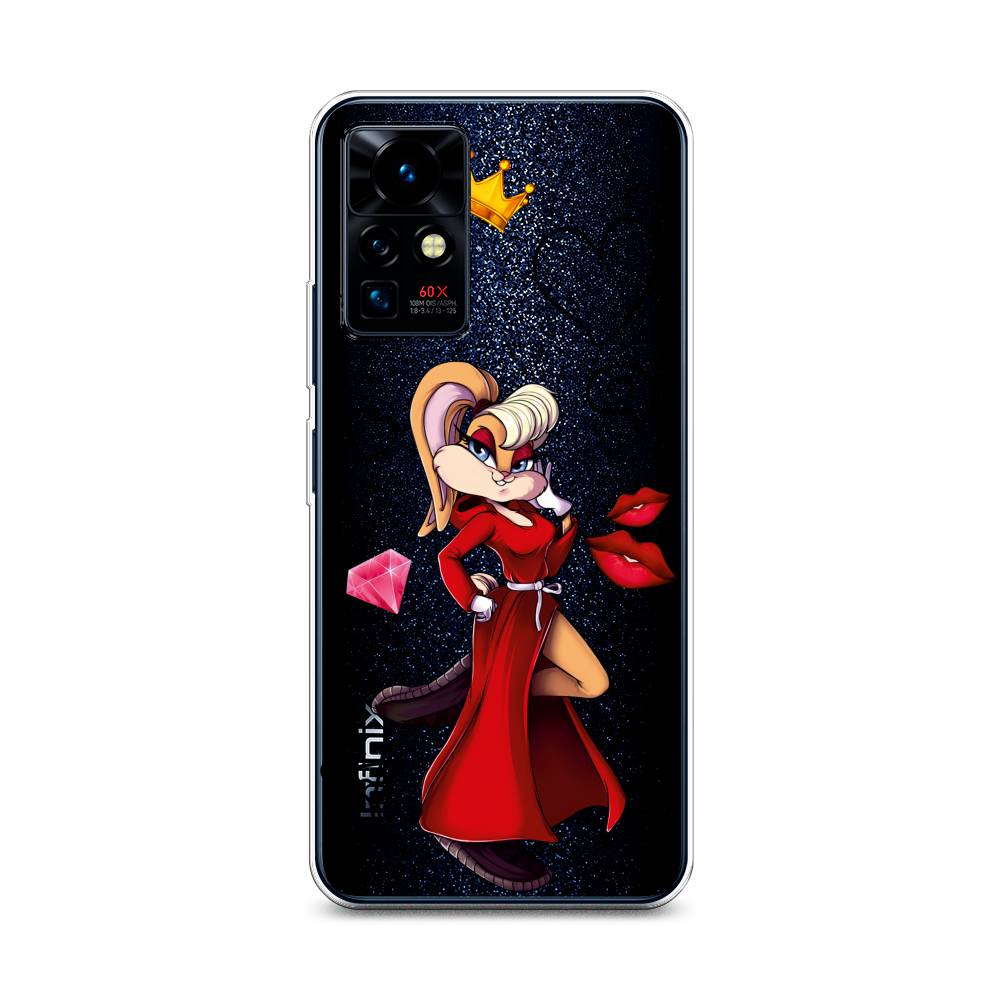 

Чехол на Infinix Zero X Pro "Rich Lola Bunny", Красный;бежевый;оранжевый, 3101150-6