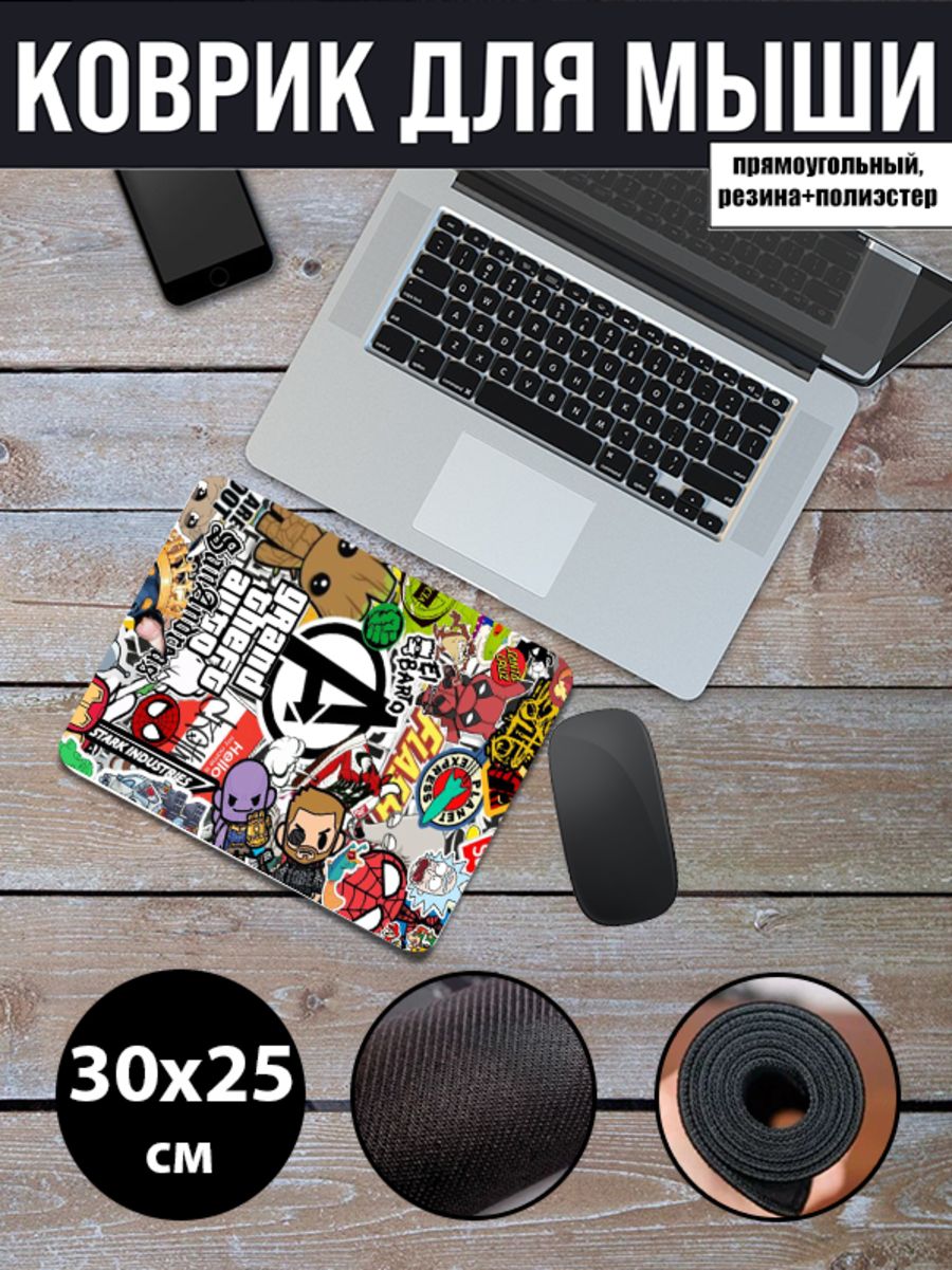 

Коврик для мыши NoBrand RS23, Рисунок, RS23