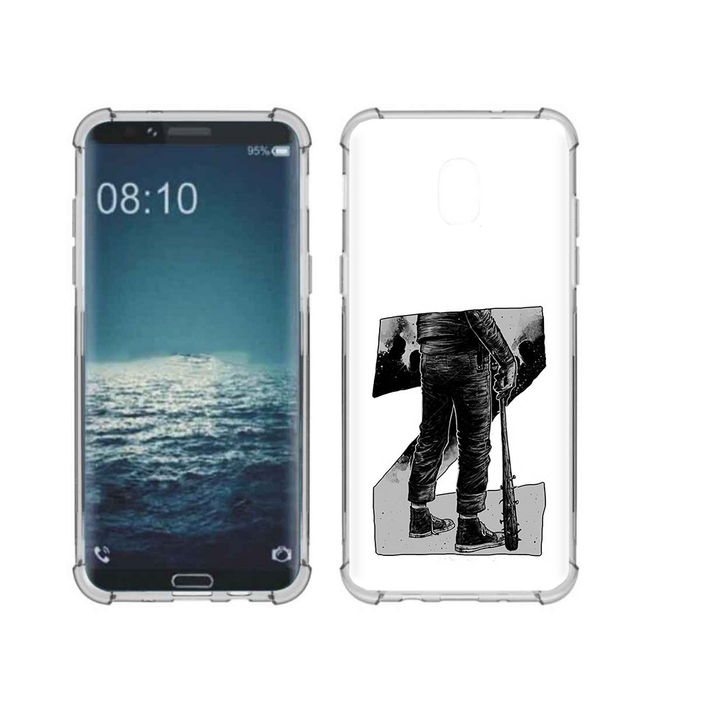 

Чехол MyPads Tocco для Samsung Galaxy J3 воин черно белый (PT226926.574.265), Tocco
