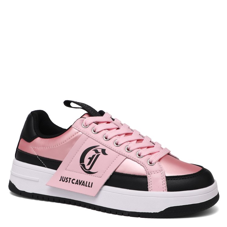 

Кеды женские Just Cavalli 76RA3SM1 розовые 39 EU, Розовый, 76RA3SM1