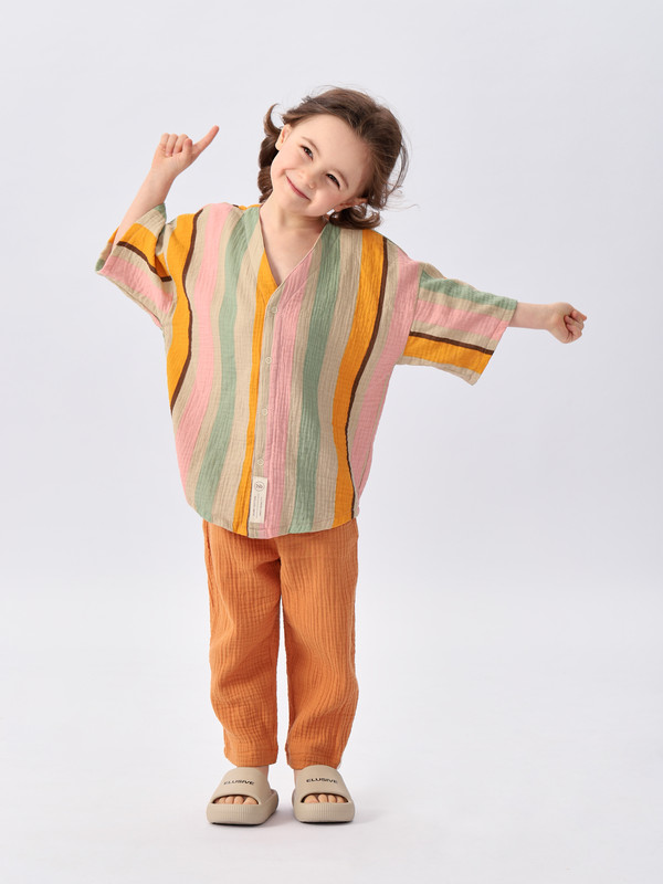 

Рубашка детская Happy Baby 88130, stripes, 86, Разноцветный, 88130