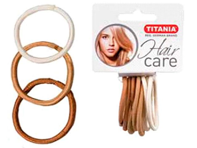 Резинки для волос TITANIA 3 цвета светлые 5 см 9 шт/уп 7811 29027