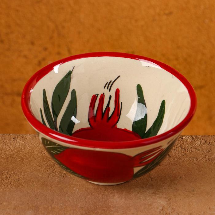 

Пиала Риштанская Керамика Гранаты, 11 см, Красный