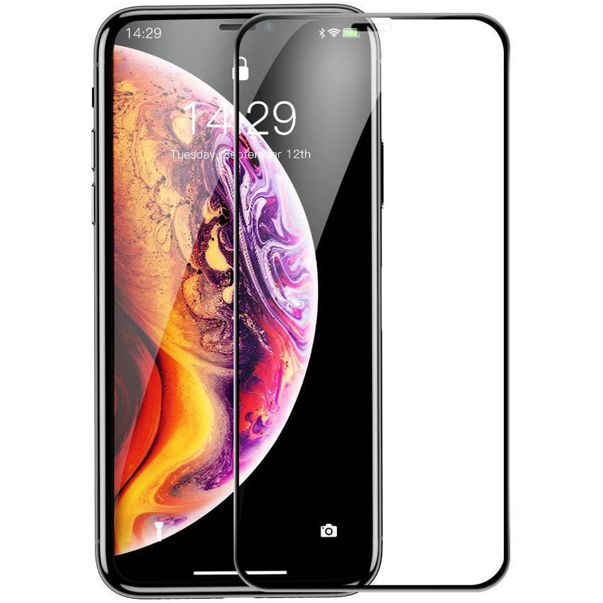 

Защитное стекло для iPhone 11 Pro Max/XS Max 0.3мм Baseus Rigid-edge Curved-screen Черное