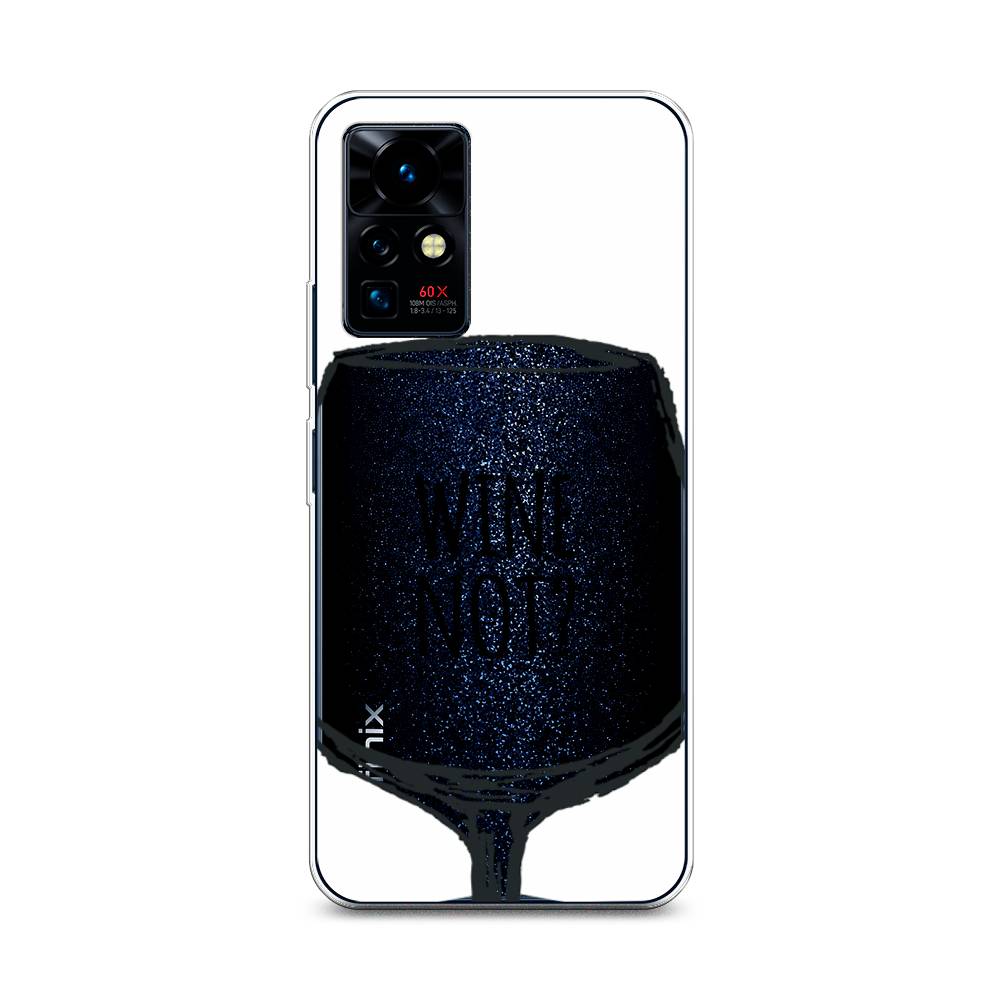 

Чехол на Infinix Zero X Pro "Wine not white", Белый, 3101150-6