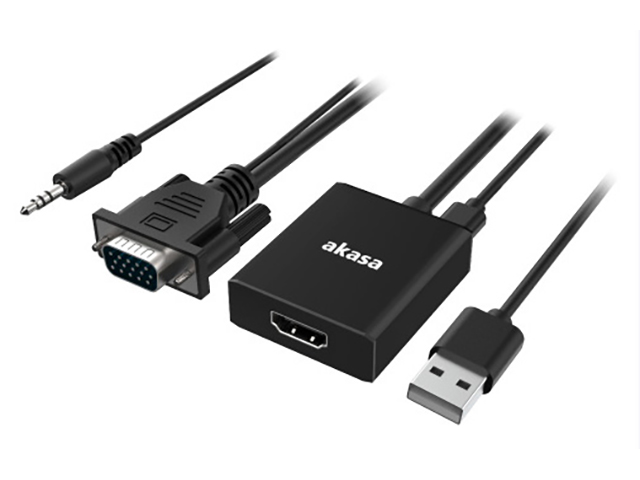 

Аксессуар Akasa VGA - HDMI AK-CBHD23-20BK, AK-CBHD23-20BK