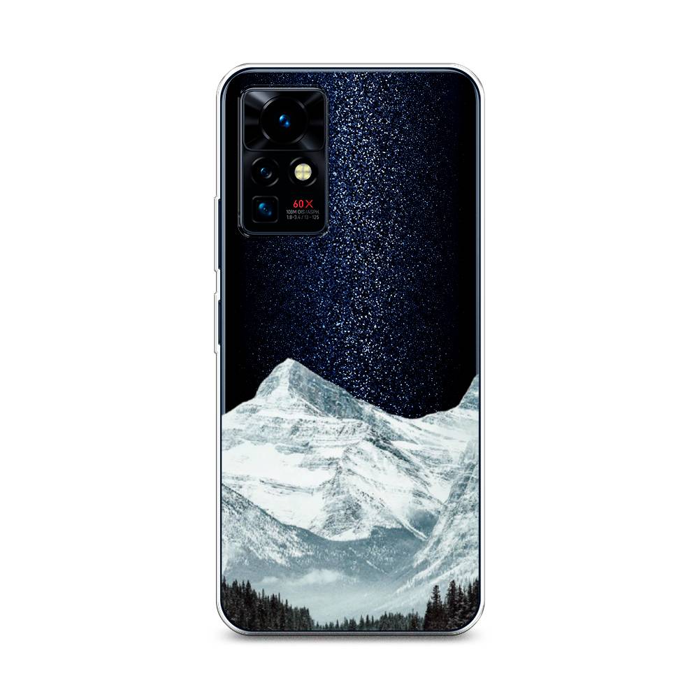 

Чехол на Infinix Zero X Pro "Горы арт 1", Белый;зеленый, 3101150-2
