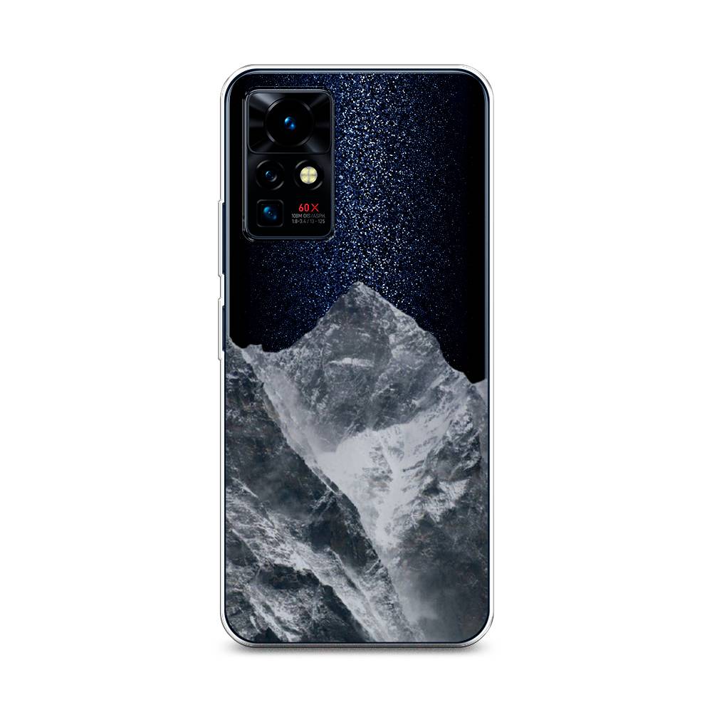 

Чехол на Infinix Zero X Pro "Горы арт 4", Серый;бежевый, 3101150-2