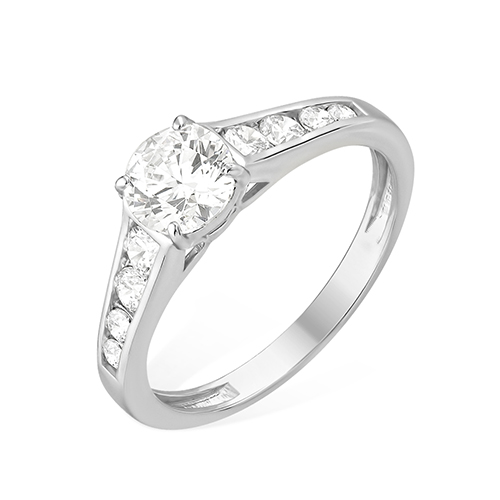 

Кольцо из серебра р. , ЯХОНТ Золотой 242509, фианит, 242509