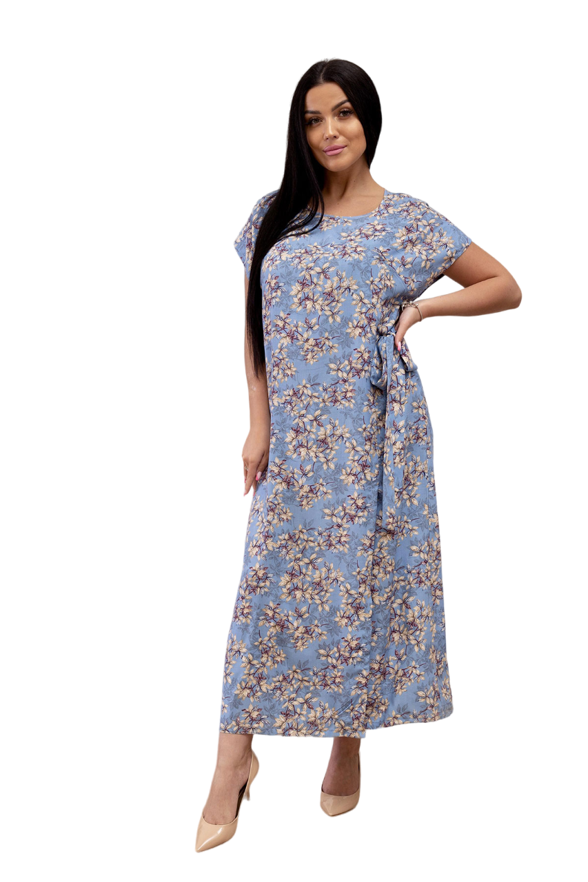 

Платье женское LikaDress 18-1591 голубое 58 RU, Голубой, 18-1591