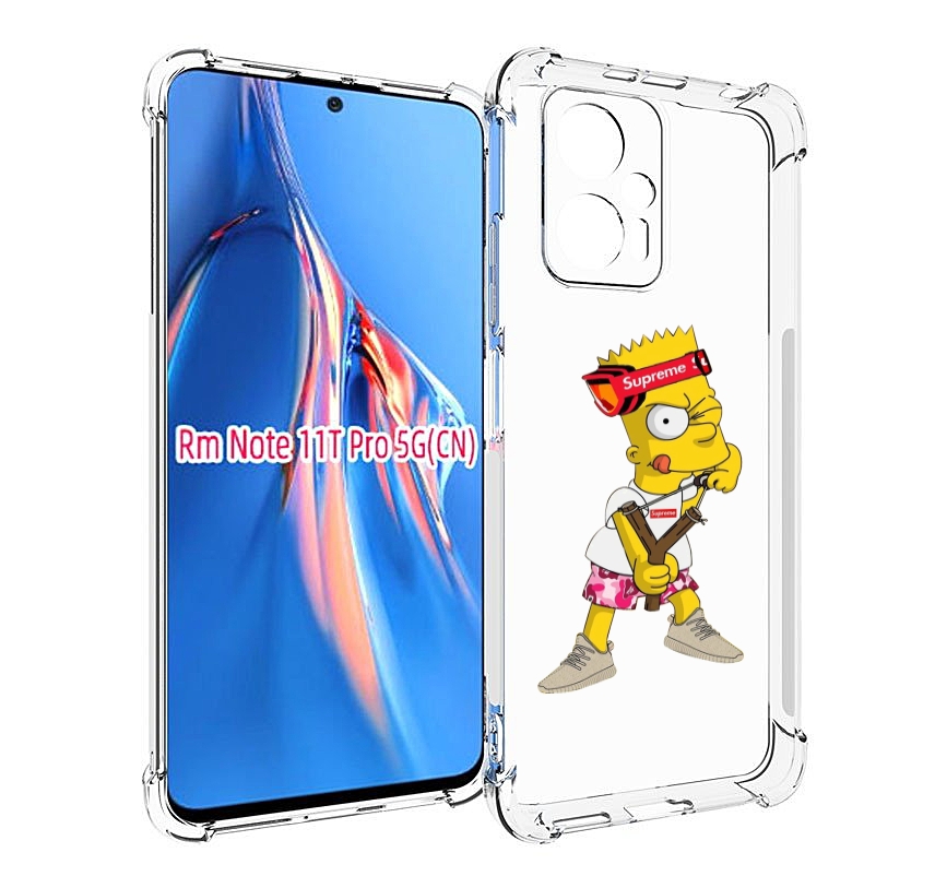 

Чехол MyPads модный-барт-симпсон для Xiaomi Redmi Note 11T Pro / 11T Pro Plus / Poco X4..., Прозрачный, Tocco