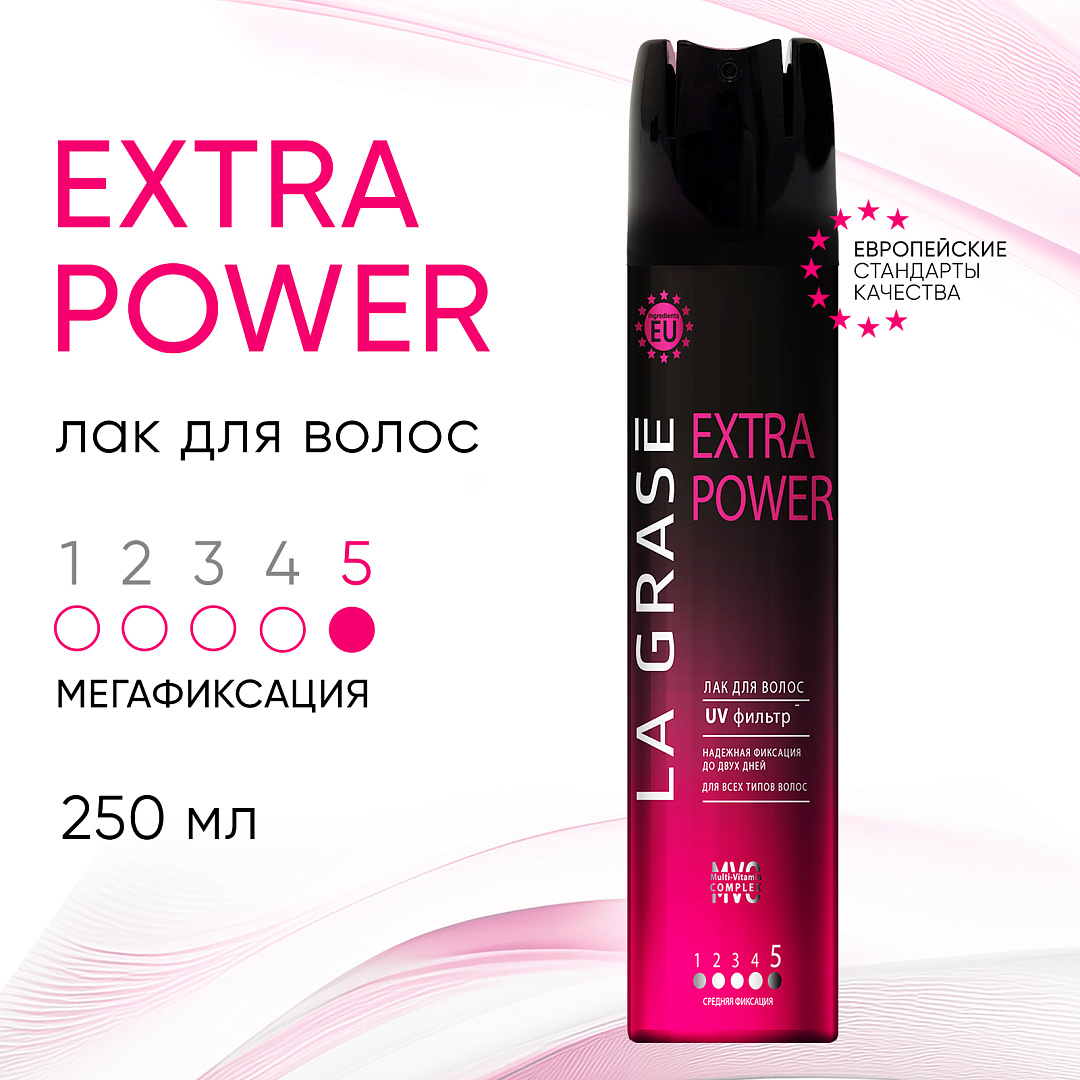 Лак для волос La Grase Extra Power 250 мл чешская грамматика в таблицах и схемах