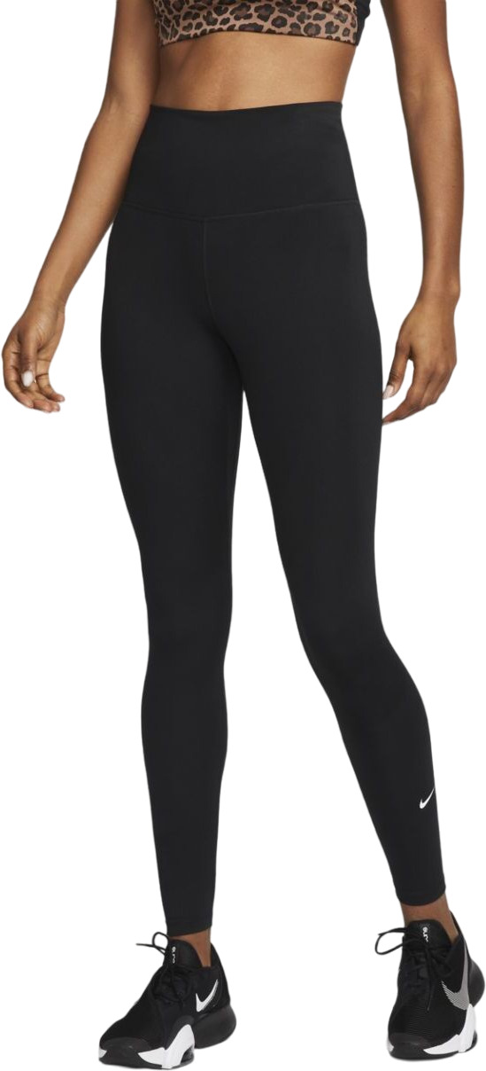 Спортивные леггинсы женские Nike W One High-Rise Leggings черные XS