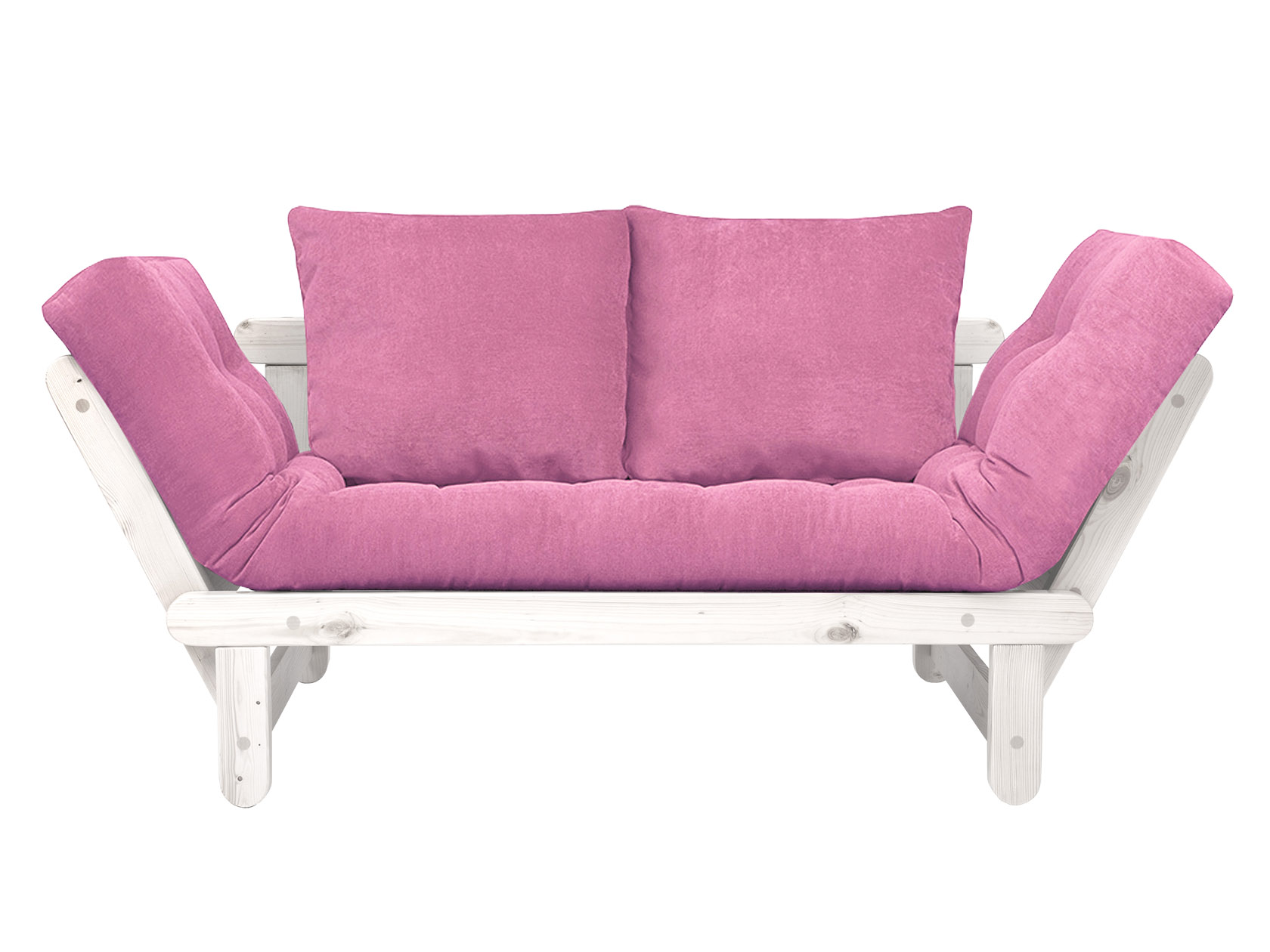 фото Диван-кровать андерсон сламбер, белая эмаль/розовый