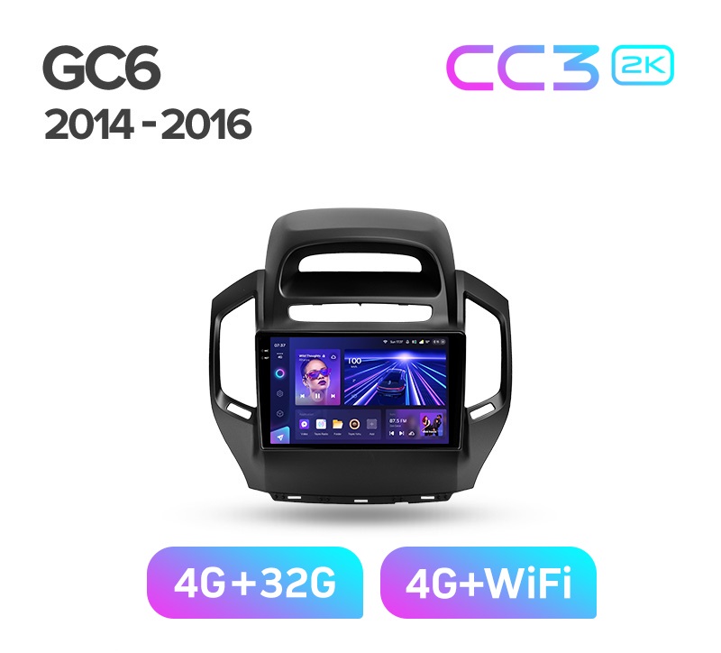 Магнитола TEYES GEELY GC6 2014-2016 г CC3 2K 432ГБ 3489000₽