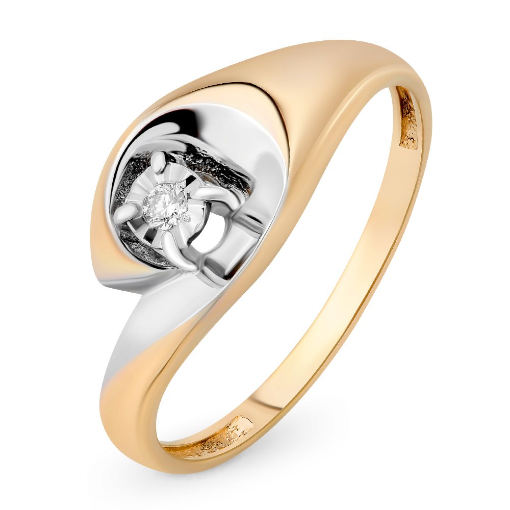 

Кольцо из красного золота с бриллиантом р. 19,5 585Gold 101010912, 101010912
