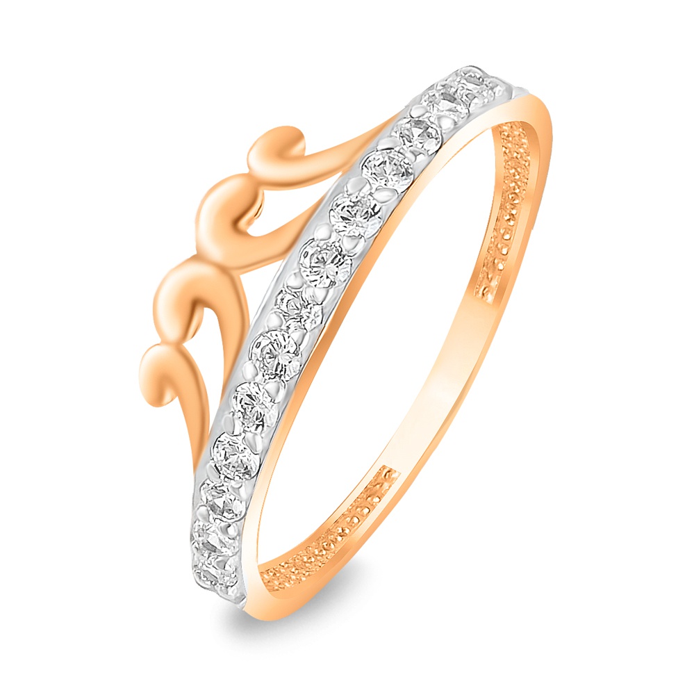 

Кольцо из красного золота с фианитом р. , 585Gold 399000088, 399000088