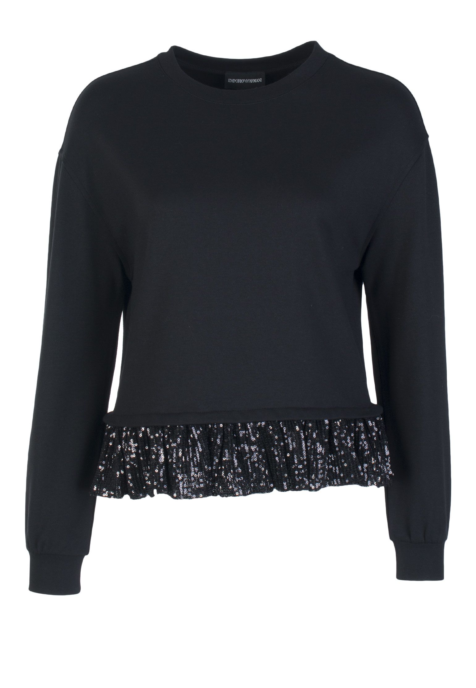 

Свитшот женский Emporio Armani 82359 черный 40 IT, 82359