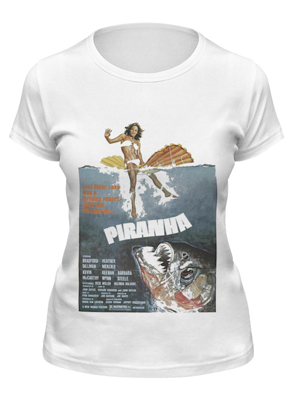

Футболка мужская Printio Piranha / пираньи белая L, Белый, Piranha / пираньи